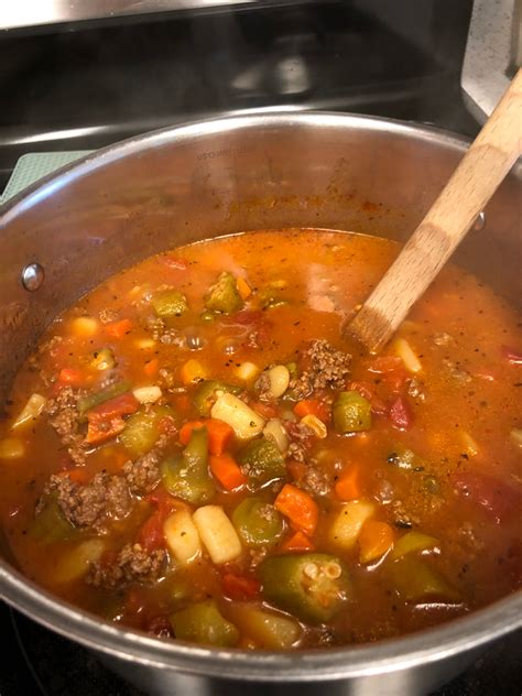 Vegetable soup can be homemade, with fresh, frozen, or canned vegetables. Easiest Hamburger Vegetable Soup | Hamburger vegetable soup, Easy hamburger, Soup