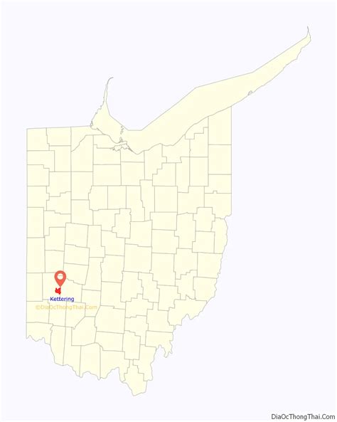 Map Of Kettering City Ohio
