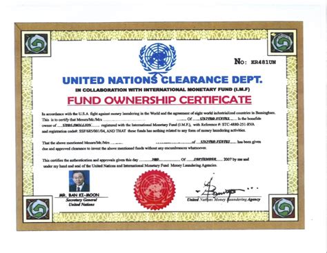 International Monetary Fund Clearance Certificate Tutore Org Master Of Documents