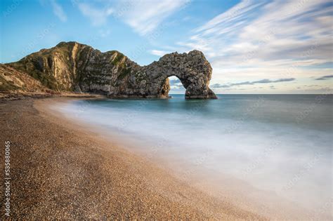 Durdle Door Famous Coastal Geological Feature On Englands Jurassic