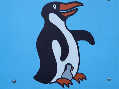 รูปภาพ สี เพนกวิน ร่าเริง รูป ภาพวาด ภาพประกอบ สัตว์มีกระดูกสัน