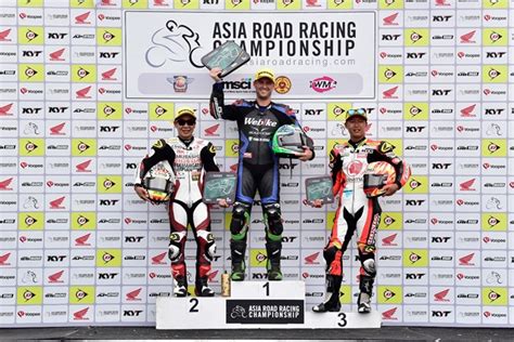 arrc 2018 honda racing india s taiga hada clinches 2 podium finishes first double podium for