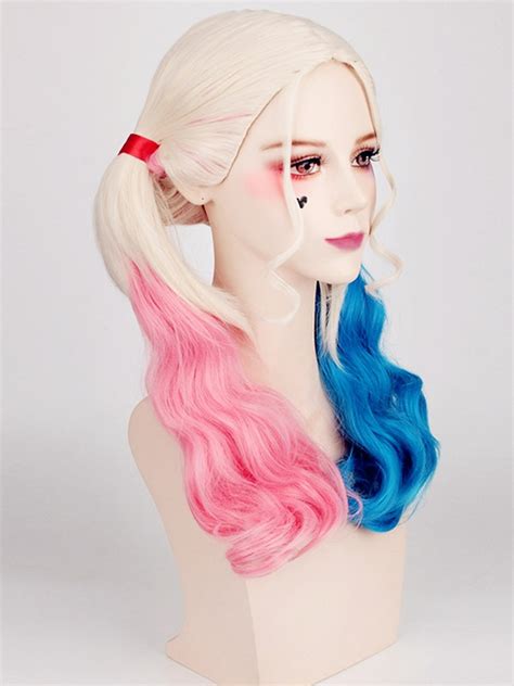 Suicide Squad Harley Quinn Cosplay Wig Gradient Anime Cosplay Wig For Sale Cosplayini Cosplay
