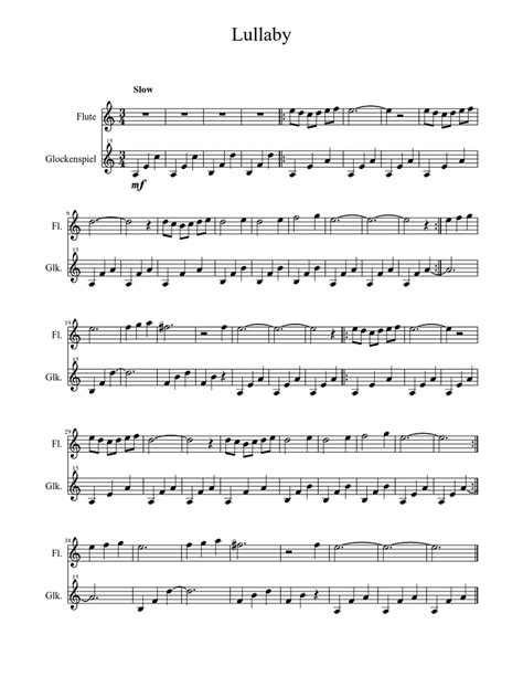 Lullaby Pans Labyrinth Sheet Music For Flute Solo