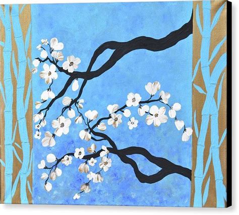 Bamboo Art Bamboo Painting Cherry Blossoms Painting Cherry Blossom Art