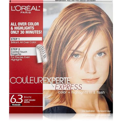 L Oreal Paris Couleur Experte Express Hair Color Highlights Permanent 6 3 Warmer Brioche