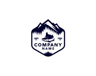 Salmon Mountain Fishing Logo ( Designed By Designed by user1528015220 | BrandCrowd