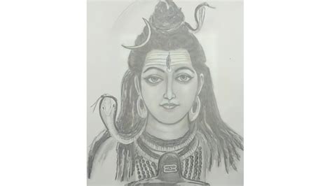 How To Draw Lord Shiva Easy Drawing Of Mahadev Step B