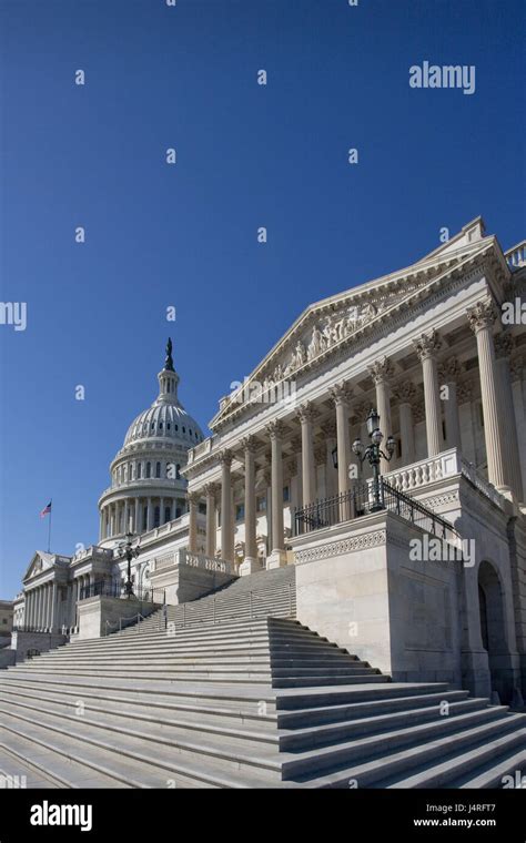 The Usa Washington City The Capitol Stairs Stock Photo Alamy