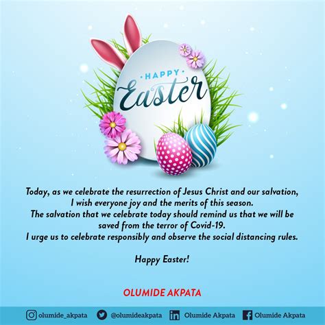 Olumide Akpata's Easter Message: 'As We Celebrate the Resurrection of ...