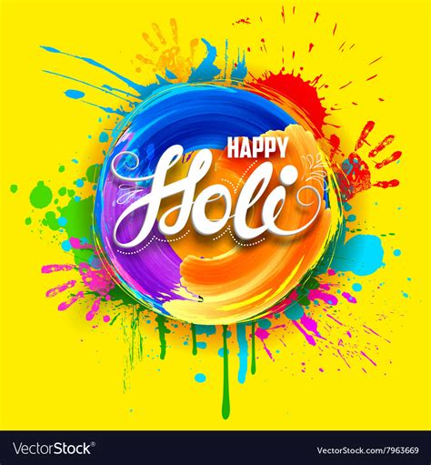 Free Download Happy Holi Background Royalty Free Vector Image