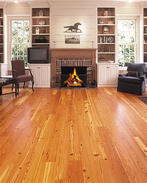Heart Pine Wide Plank Flooring Manufactured By Southern Wood Floors