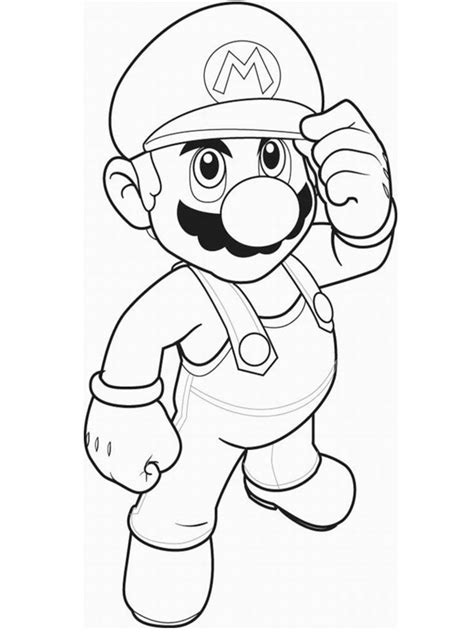 colouring page Mario | coloringpage.ca