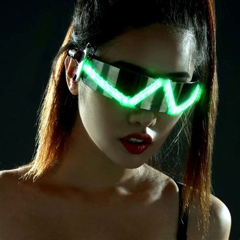 cyberpunk led glasses future space fighter glasses led light etsy australia