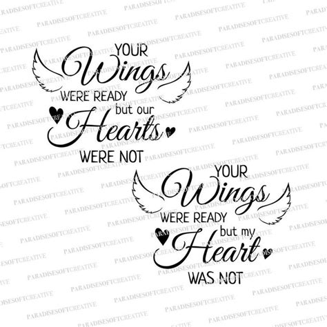 Your Wings Were Ready But Our Hearts Were Not Svg Our Hearts Were Not