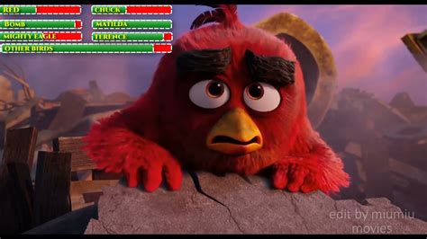 Angry Birds Movies 2016 44 Final Battle With Healthbars Youtube
