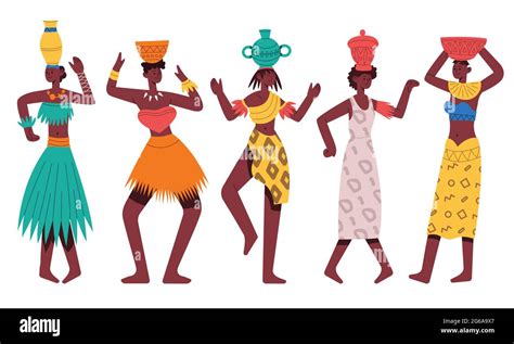 African Tribe Women Zulu Stock Vector Images Alamy