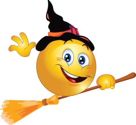 Broom Witch Smiley Emoticon Smiley Emoji Funny Emoticons Smiley