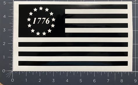1776 American Flag Vinyl Sticker Decal Laptop Bumper Etsy
