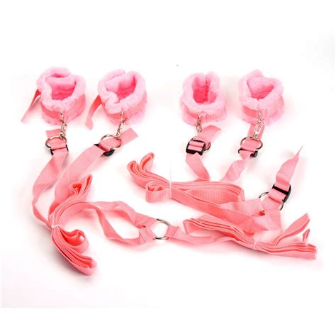 buy hot red stuffed bed bondage restraints sex toys attaching magic tape sex