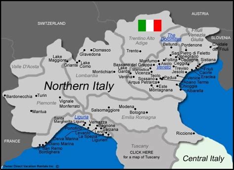 Northern italy, Northern italy map, Italy map