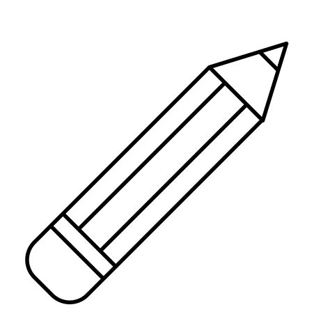 Line Drawing Of Pencil