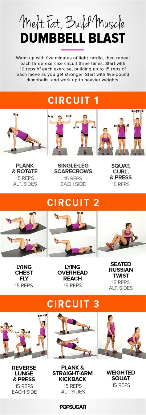 4 Best Images Of Printable Dumbbell Workouts For Men Women Full Body