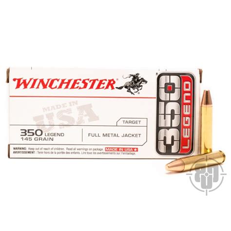 Winchester 350 Legend Ammunition 20 Rounds Fmj Usa 145 Grains