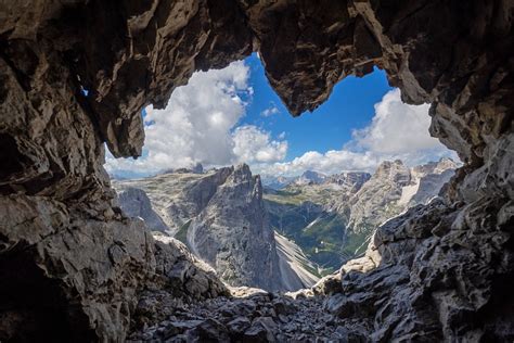 Dolomites Cave Opening Free Photo On Pixabay