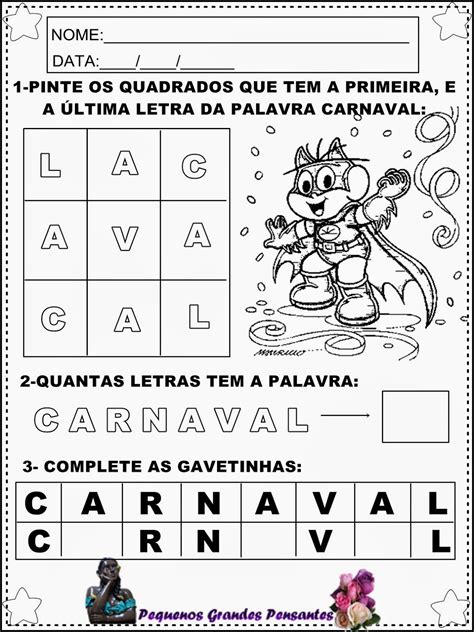 Atividade De Carnaval 3 Ano