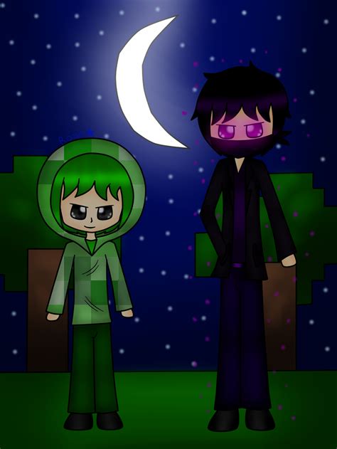 Creeper And Enderman Gijinka By Crazygirlmexicanz On Deviantart