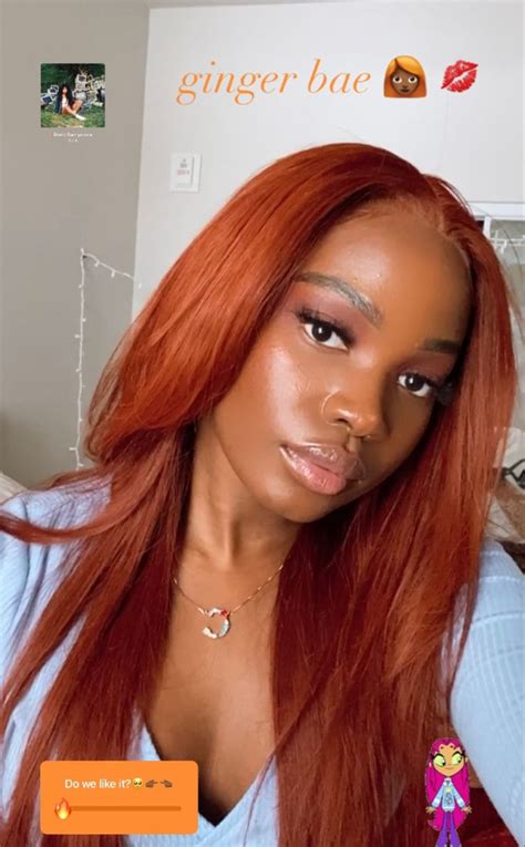 Ginger Hair On Darkskin Women Hair Color For Black Hair Ginger Hair