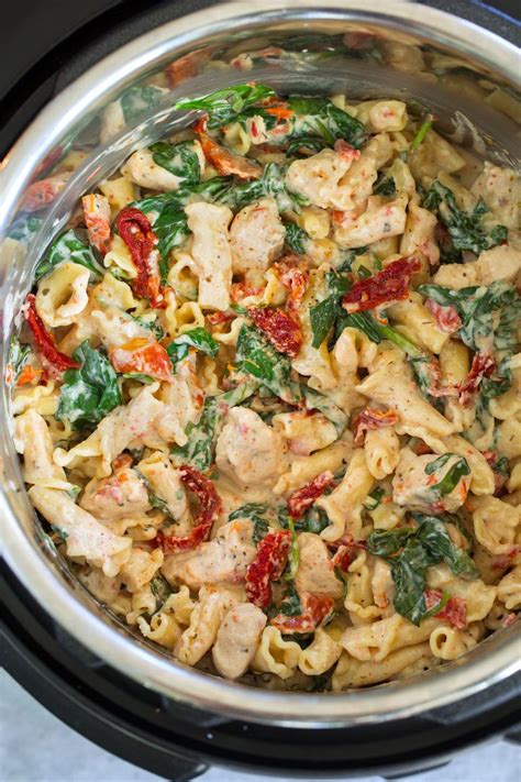 Pressure Cooker Creamy Tuscan Chicken Pasta Lindsay Short Copy Me That
