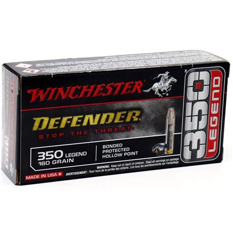 Winchester Defender 350 Legend Ammo 160 Gr Bonded Protected Hp Ammo Deals