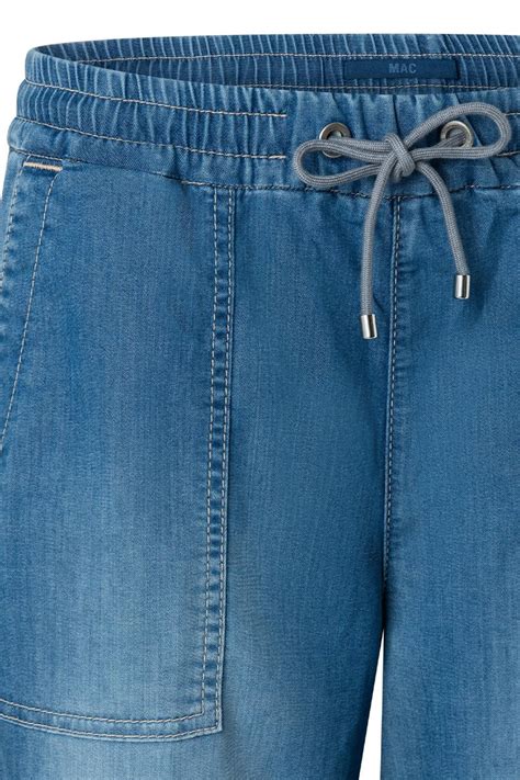Mac Jeans Culotte Denim Casual Denim Feminine Summer Blue Wash