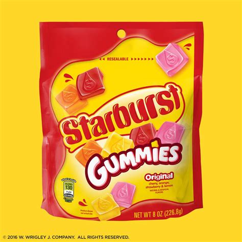 Starburst Gummies Originals Candy 8 Ounce Pack Of 8