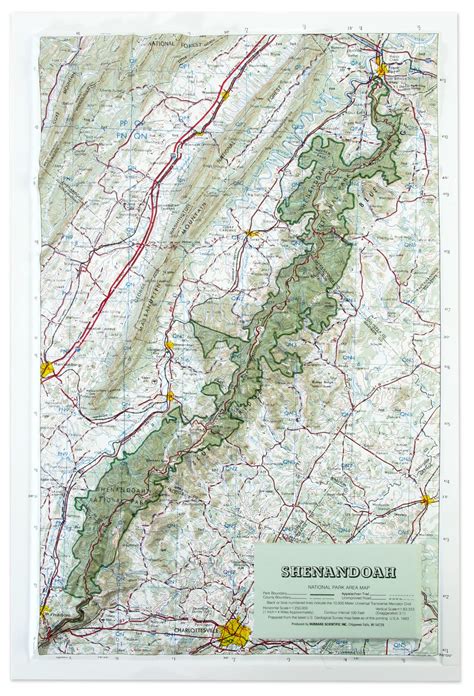 Buy Hubbard Scientific 3d Shenandoah National Park 405 Map A True