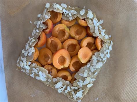 Apricot Galette With Cream Cheese Filling And Almond Crust Two