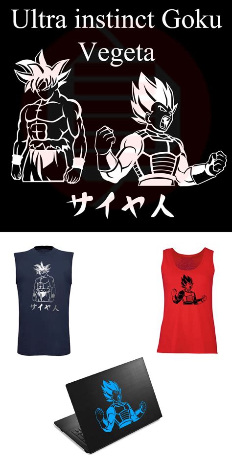 Silhouettes Of Ultra Instinct Goku And Vegeta For Crafts And