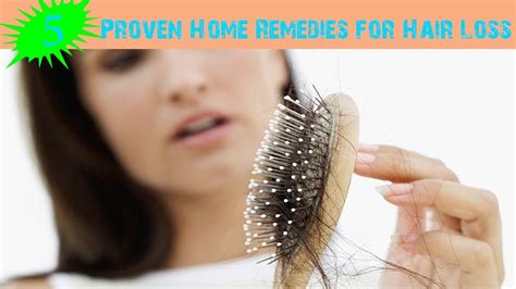 5 Proven Home Remedies For Hair Loss Hair Loss Treatment Youtube