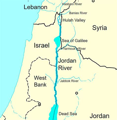The Jordan River Map Exploring The Holy River Learnpediaclick