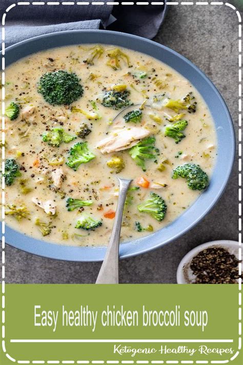 Easy Healthy Chicken Broccoli Soup News Recipes Update
