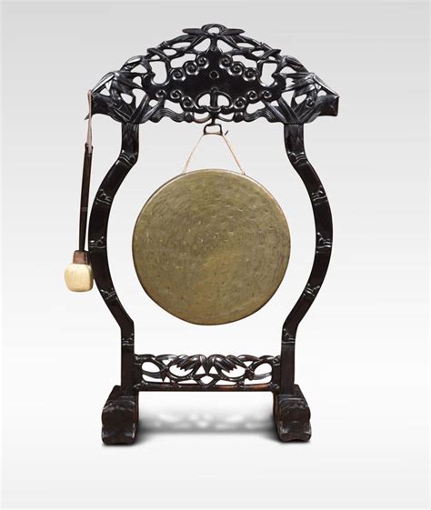 Chinese Carved Dinner Gong At 1stdibs