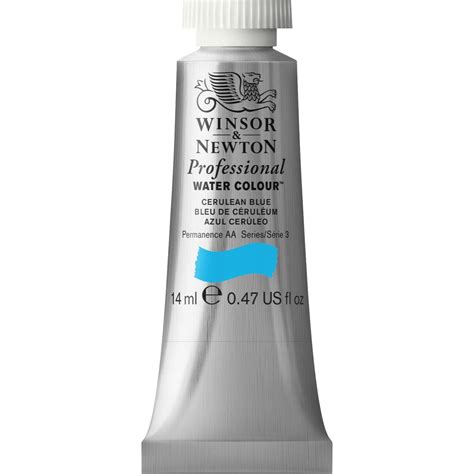 Winsor And Newton 14ml Professional Watercolour Paint Cerulean Blue