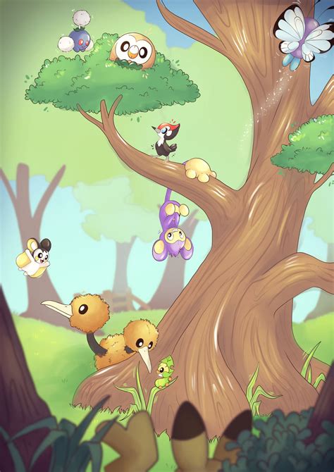 Pokemon Tree By Cutepencilcase On Deviantart