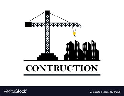 Construction Industry Logo Royalty Free Vector Image