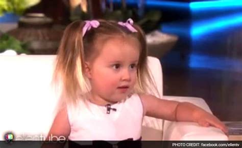 Adorable 3 Year Old Girl Stuns Ellen Degeneres With Periodic Table