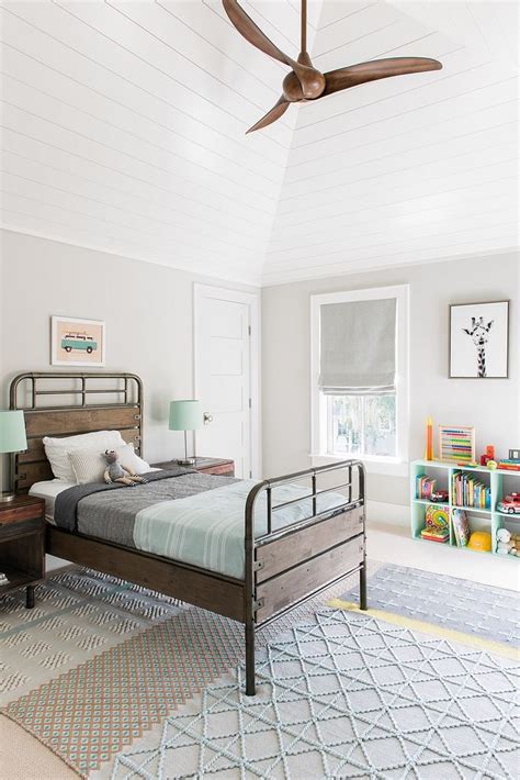Thank you stacy at south shore decorating for compiling this great resource! Benjamin Moore Rodeo This boys bedroom features a fresh ...