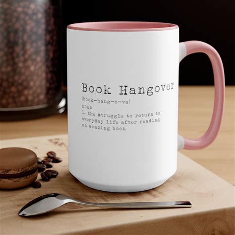 book hangover color coffee mug book lover mug reading mug etsy