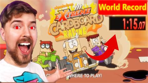 The Loud House Extreme Cardboard Racing Wr 11507 Youtube